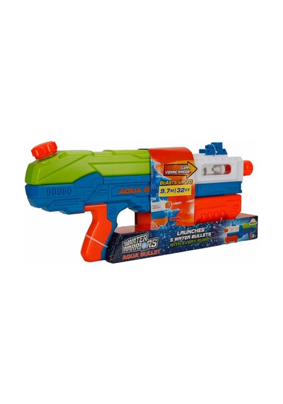 Water Warriors Aqua Bullet Su Tabancası 58,7 Cm Renkli Pompalı Su Silahı 6+ Yaş