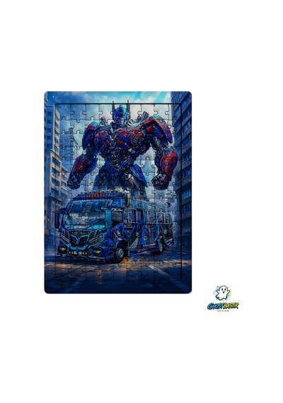 Ghostbastır Design Transformers Optimus Prime 99 Parça Ayaklı Puzzle Dekoratif Çocuk Yapbozu 0212