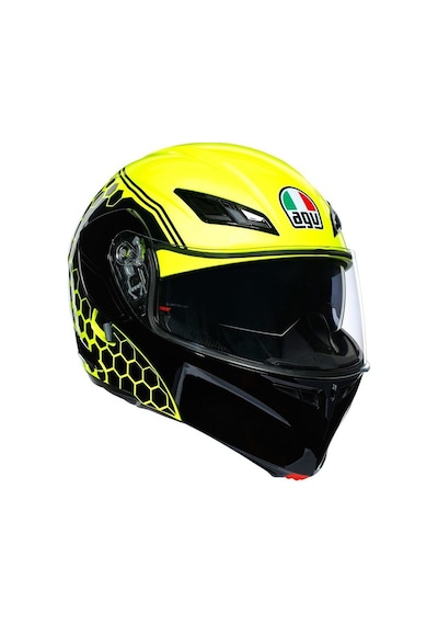 Agv Compact St Kask Plk Detroit Sarı Fluo Siyah