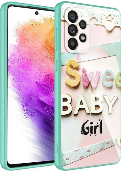 Samsung Uyumlu Galaxy A73 Kılıf Kamera Korumalı Desenli Sert Silikon Zore Epoksi Kapak NO5