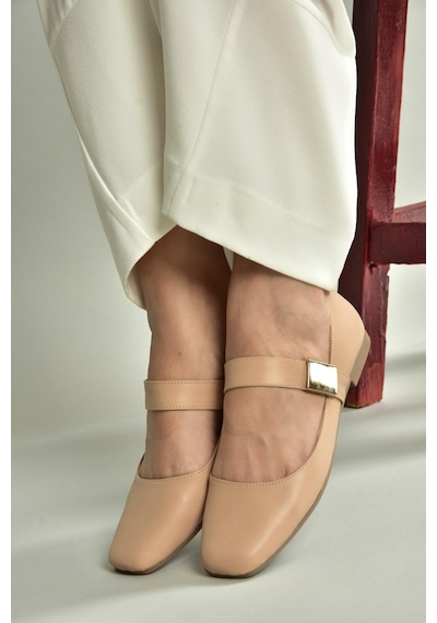 Fox Shoes U726454509 Ten Kadın Babet Ten-suni Deri