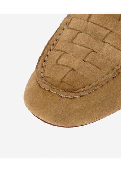 Yargıcı Örgü Detaylı Deri Loafer 26ykay4015x 008 Camel