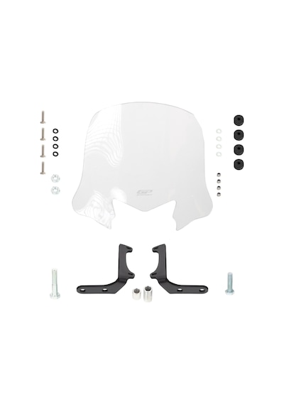 GP Kompozit Honda Dio 2021-2025 Uyumlu Kısa Ön Cam Şeffaf 41 cm
