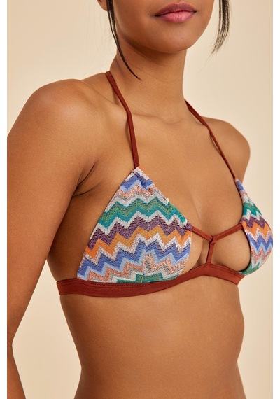 Amarelle Hawaii Mocha Balensiz Üçgen Bralet Bikini Üst Kahverengi