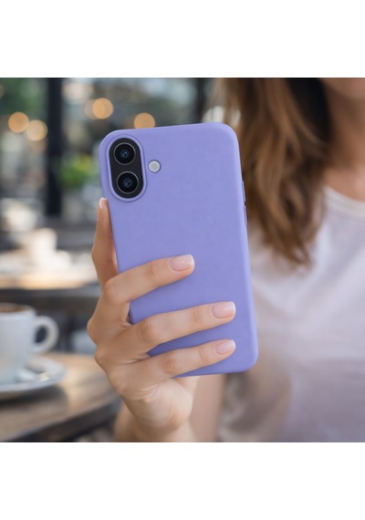 Apple Apple iPhone 17 Uyumlu Kılıf Renkli Lansman İçi Kadife Yumuşak Kamera Yükseltili Silikon Açık Mavi
