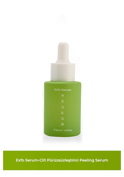 Exfo Serum-aha Bha Aktif İçerikli, Siyah Nokta Karşıtı, Gözenek Arındırıcı, Salisilik Asit İçerikli, Durulanmayan Peeling Serum-30 Ml