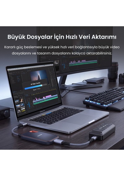 Veggieg Usb-c To Usb-a Dişi Otg Adaptör Usb 3.2 10gbps Type-c Dönüştürücü