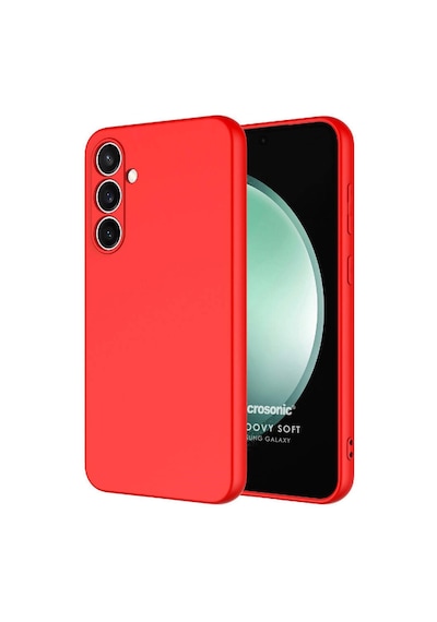 Microsonic Samsung Galaxy Uyumlu A56 Kılıf Groovy Soft Kırmızı -