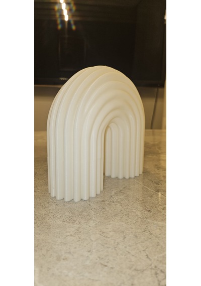 Modern Gökkuşağı Kemeri 3d Dekoratif Obje - İskandinav Tarzı Beyaz
