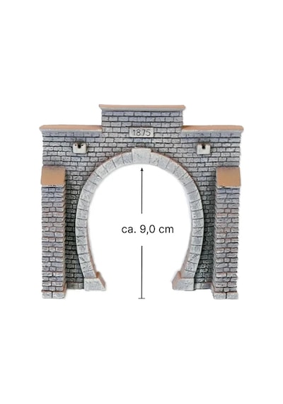 Noch 58051, 1/87 Tek Hatlı Tünel Girişi Diorama Malzemesi