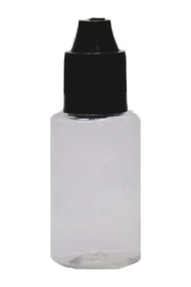 30ml Pet Şeffaf Likit Şişesi Siyah Kapaklı Şişe, 24 Adet, Plastik Şişe, Likit Şişesi, Sıkıma Uygun Yumuşak Şişe, Şeffaf Şişe