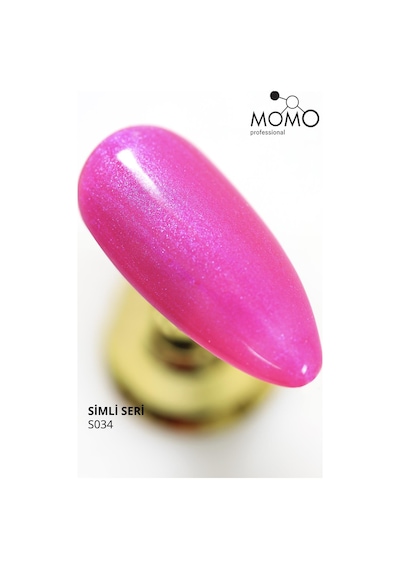 Momo Professional Kalıcı Oje S034 Mor Sedefli Fuşya 14 Ml
