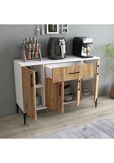 Tyche Çok Amaçlı Dolap-mikrodalga-erzak-airfryer-mutfak-kiler Dolabı-kahve Köşesi-beyaz-120 Cm Beyaz Tyche Çok Amaçlı Dolap-mikrodalga-erzak-airfryer-mutfak-kiler Dolabı-kahve Köşesi-beyaz-120 Cm Beyaz