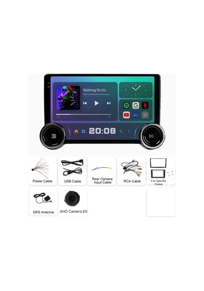 Navigold Stonex Universal Diamond 2k Android Çift Düğme 4+64gb Carplay Android Auto Qled Dsp Wi-fi 10.25"