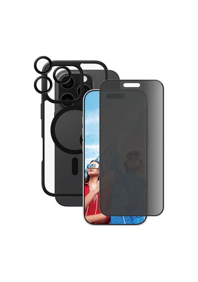 Care By Panzerglass Flagship Apple Uyumlu iPhone 16 Pro 3'lü Çerçeve Aparatlı Gizli/hayalet Ekranlı Set