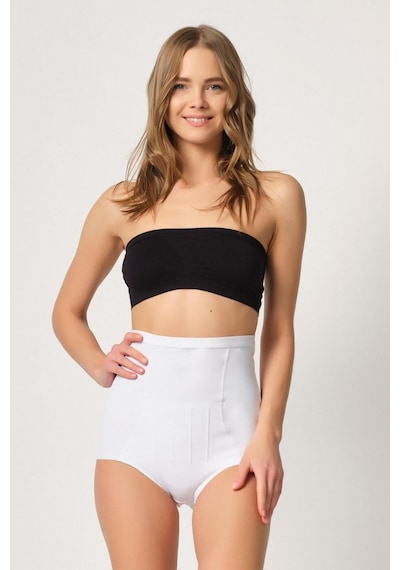 Beyaz Mı Emay 2931 Karın Balen Destekli Slip Lazer Korse Beyaz