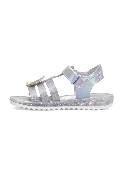 Elit Şa-p-034-25y Patik Kız Çocuk Düz Sandalet Gümüş Gümüş