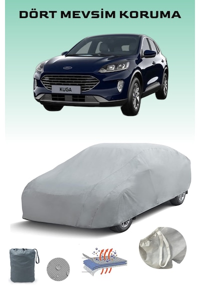 Ford Kuga 1 Uyumlu Araba Brandası, Oto Branda, Araba Çadırı, Su-güneş Geçirmez Gri