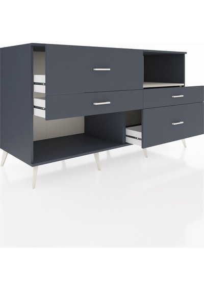 Kronos Konsol Tek Raflı 4 Çekmeceli 176x59x99 Antrasit-aytaşı/an Antrasit-aytaşı/antrasit Kronos Konsol Tek Raflı 4 Çekmeceli 176x59x99 Antrasit-aytaşı/an Antrasit-aytaşı/antrasit
