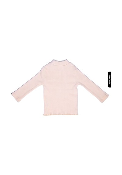 Çikoby Xo Kids Kız Bebek Balıkçı Yaka Tishirt 6-24 Ay 20560 Krem