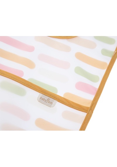 Babyjem Leke Tutmaz Önlük Pastel Şeritler Çok Renkli