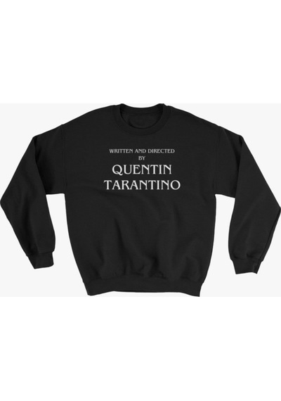 Tarantino Baskılı Sweatshirt Siyah