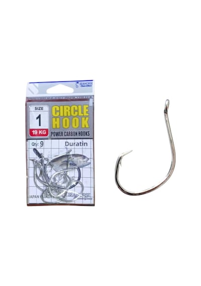 Sea Horse Circle Power Carbon Hooks Oty:9 No:1 Standart