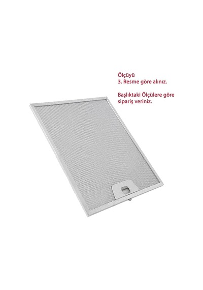 Ankastre Aspiratör Yağ Filtresi 255 Mm X 302 Tek Tırnak - 532376978 Uyumlu