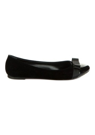 Fox Shoes Siyah Kadın Babet 8726019502