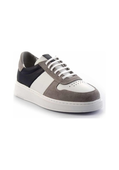 Bambi Gri Lacivert Leather Erkek Sneaker E01440056802 Lacivert