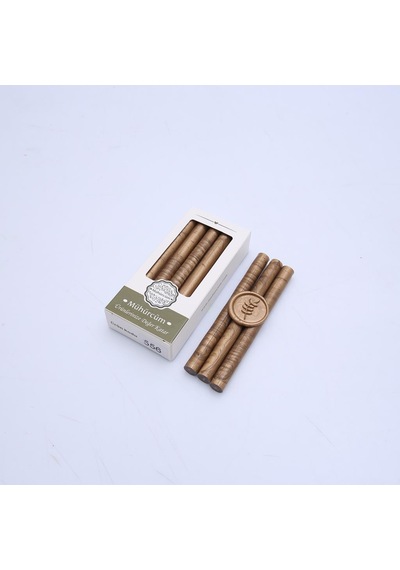 Mühür Mumu Çubuk 11mmx120mm 10lu Paket Model:556 AÇIK BRONZ ALTIN