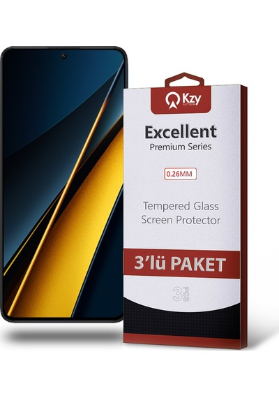 Xiaomi Poco X6 Pro İle Uyumlu Temperli Ekran Koruyucu Kırılmaz Cam Ekonomik 3'lü Paket