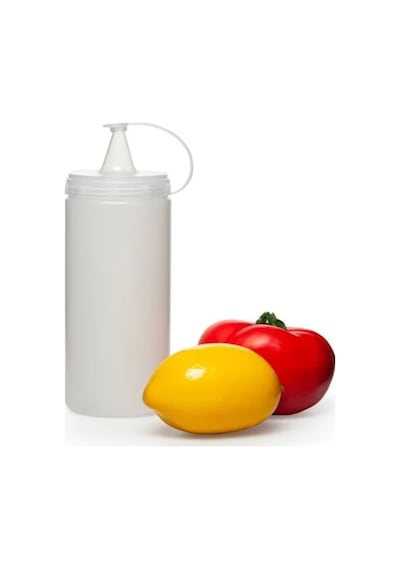 Şeffaf Sos Şişesi - 400 Ml 3 Adet - Pyrz-768373 Renkli