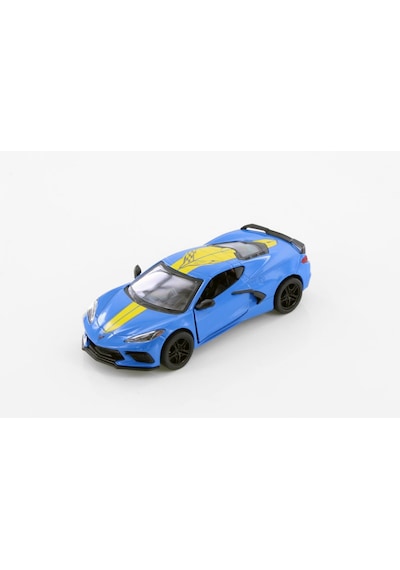 Kinsmart 2021 Corvette Stingray C8 Livery Edition Diecast Mavi