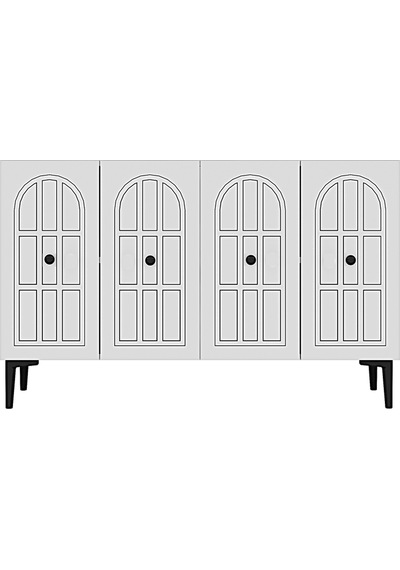 Ka1218b Windo Konsol Ve Tv Sehpası Beyaz 120cm Ka1218b Windo Konsol Ve Tv Sehpası Beyaz 120cm