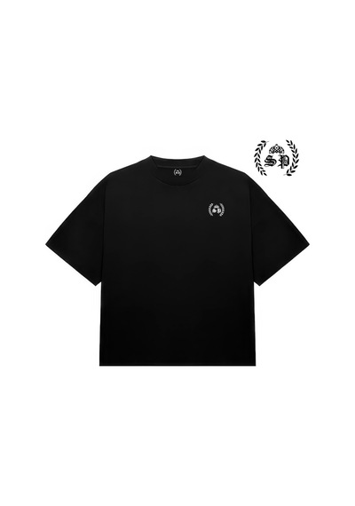Startmore Supertee Şekilli Y2k Vintage Tee Tshirt Siyah