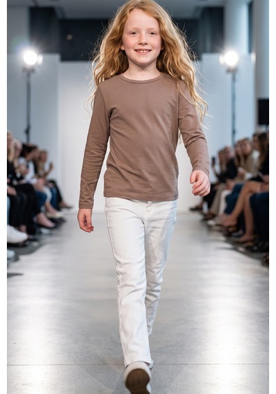 Kiagu Moka Uzun Kol Basic T-shirt- Terletmeyen Esnek Kumaş Pamuklu Mevsimlik Mocha Uzunkol Kız Çocuk Tsort Moka Kiagu Moka Uzun Kol Basic T-shirt- Terletmeyen Esnek Kumaş Pamuklu Mevsimlik Mocha Uzunkol Kız Çocuk Tsort Moka