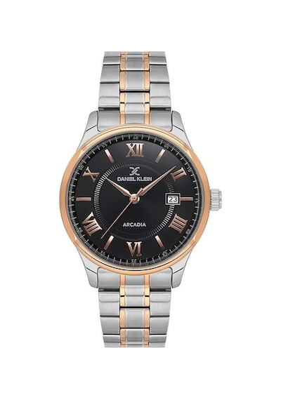 Daniel Klein Çelik Kordonlu Siyah Kadranlı Gümüş Rose 41 Mm Erkek Kol Saati Dk.1.1405 Su Geçirmez