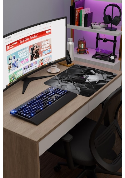 Ao No Exorcist Blue Exorcist Anime V3 - 48x40 Xl Gaming Kauçuk Kaymaz Taban Mouse Pad Fare Altlığı