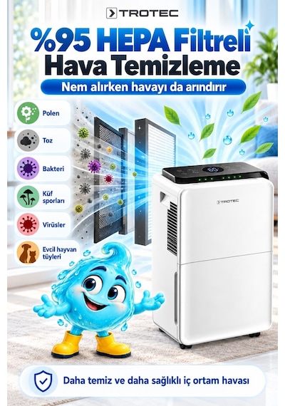 Trotec TTK 99 Nem Alma Ve Hava Temizleme Cihazı