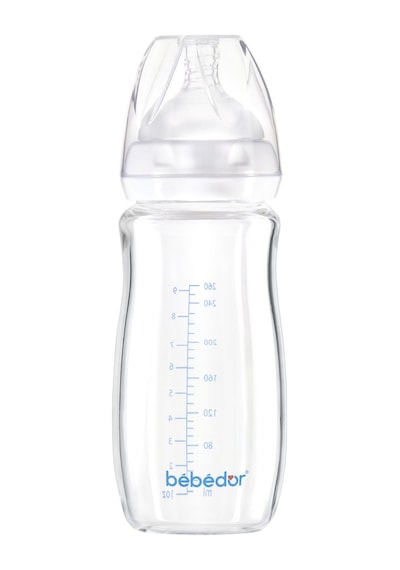 Bebedor Geniş Ağızlı Isıya Dayanaklı Cam Biberon 260 ML 51301