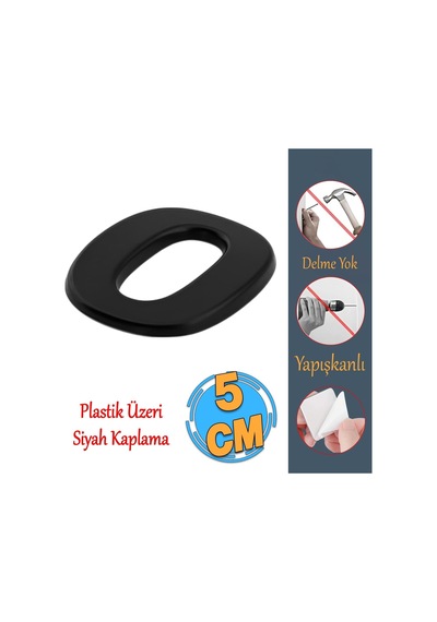 Yapışkanlı Kapı Numarası Küçük Boy 50 Mm 5 Cm Numara 0 Rakam Sıfır Sayı Siyah Renk Numaralar 1 Adet Diğer