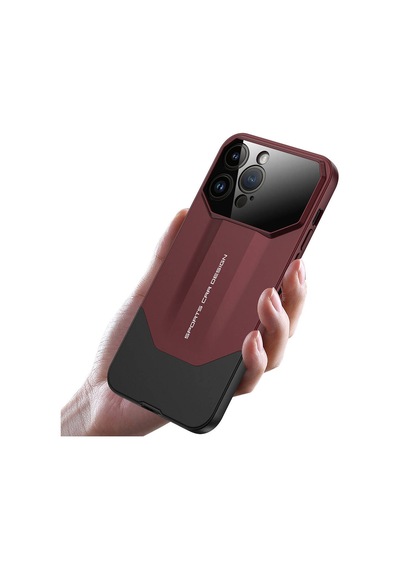 Apple Uyumlu iPhone 14 Pro Max Kılıf Çift Parçalı Zore Ays Pro İkili Kapak Kırmızı-Siyah