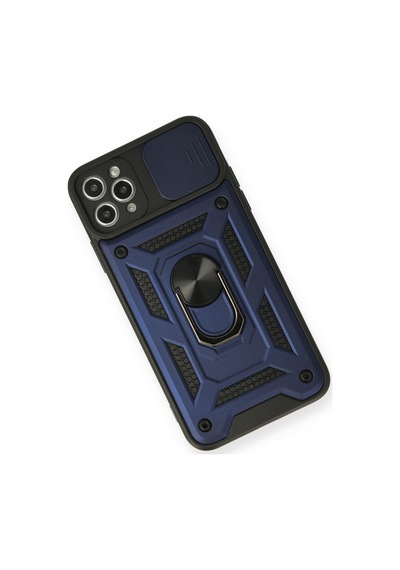 Apple iPhone Uyumlu 11 Pro Max Kılıf Pars Lens Yüzüklü Silikon - Lacivert Bzsxx00 1