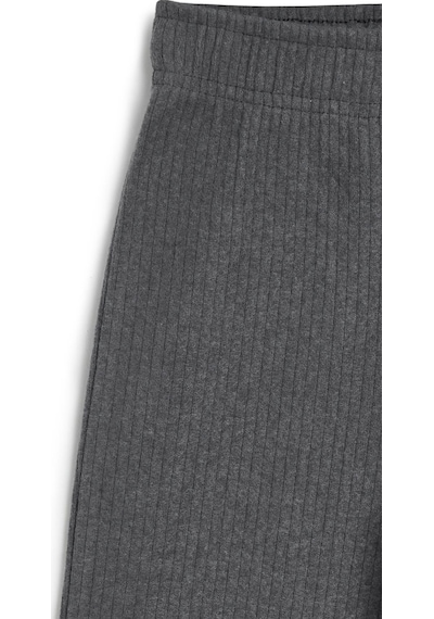 Beli Lastikli Füme Kız Çocuk Eşofman Altı - Rahat Geniş Paça Kalın Kumaş 7-8-9-10-11-12-13-14 Yaş Cmrc103 Füme