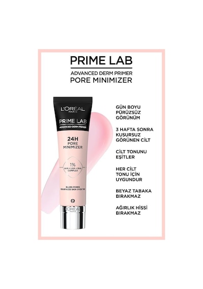 L'Oréal Paris Prime Lab Pore Minimizer Gözenek Küçültücü Makyaj Bazı
