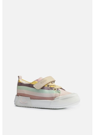 Vicco Elf Çocuk Işıklı Keten Sneaker Bej