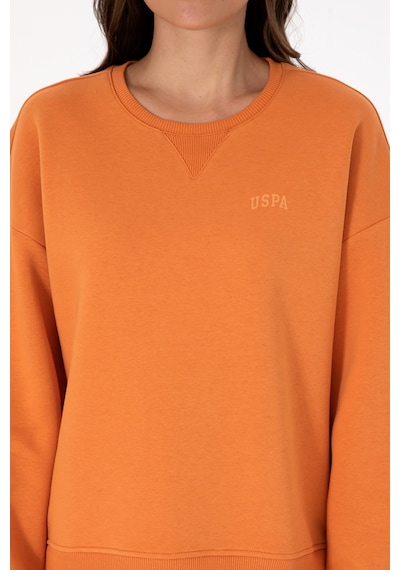 U.S. Polo Assn. Kadın Bakır Şardonlu Bisiklet Yaka Basic Sweatshırt 50313586-VR182