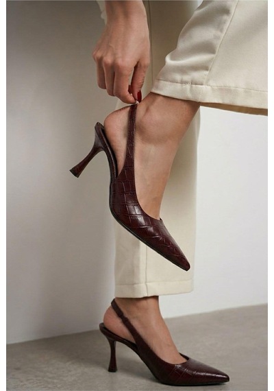 V.s.h Velvet Kadın Abiye Kroko Timsah Derisi Sivri Burun 7cm İnce Topuklu Günlük Ayakkabı-2244 Bordo V.s.h Velvet Kadın Abiye Kroko Timsah Derisi Sivri Burun 7cm İnce Topuklu Günlük Ayakkabı-2244 Bordo