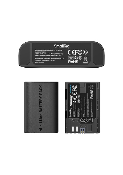 Smallrig - 5485 Canon Lp-e6p Turbo Hızlı 2 Batarya + Şarj Kiti
